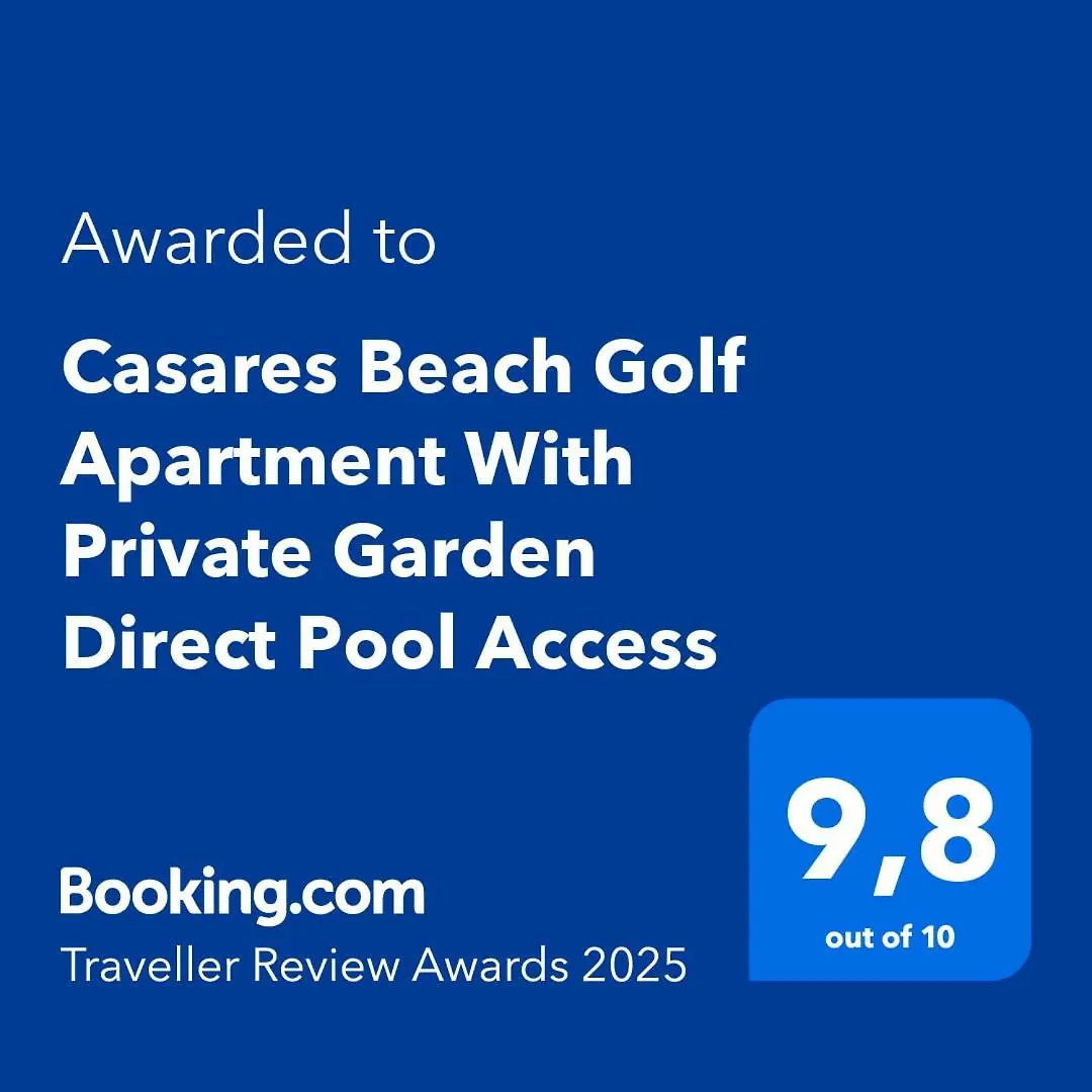 Casares Beach Golf Apartment With Private Garden Direct Pool Access 0*,